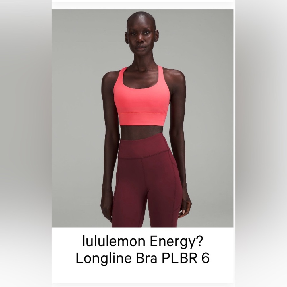 lululemon athletica Energy Longline Bra - Coral